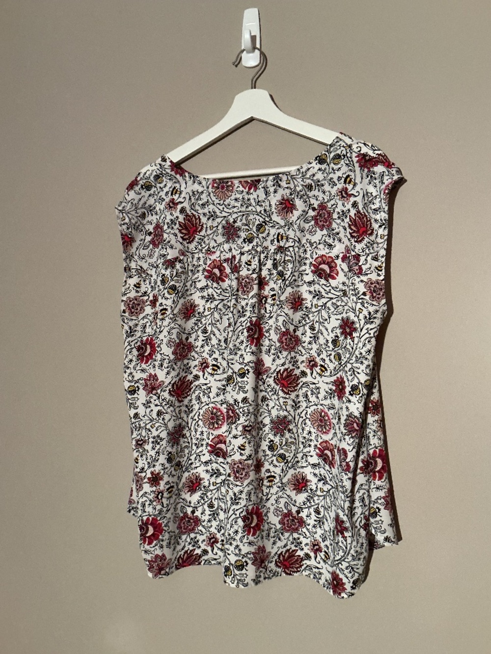 Floral LOFT size XL lined blouse